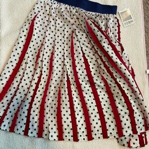 Polka Dot and Striped Skirt